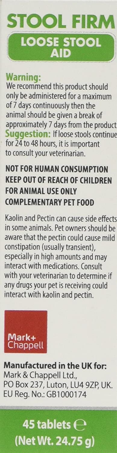 VETIQ Stool Firm Tablets For Cats & Dogs, Contains Kaolin - Image 4