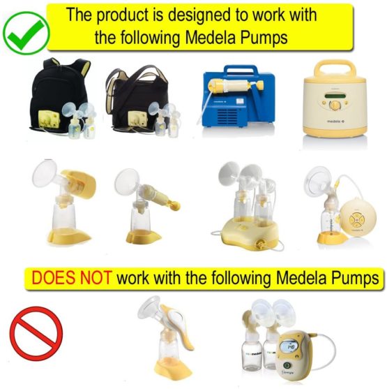 Maymom Breast Shield w/Valve and Membrane for Medela Breast Pumps (25 mm, Medium, 1-Piece) - Image 2