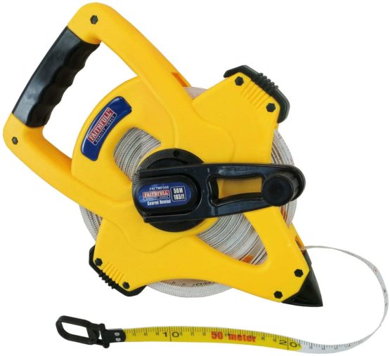 Faithfull TMFG50 50m/165ft Fibreglass Geared Tape