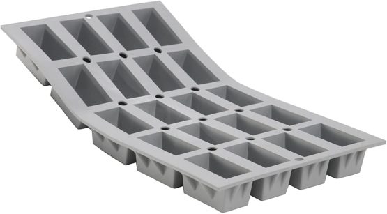 De Buyer 1868.01 Elastomoule Mould for 20 Mini Cakes
