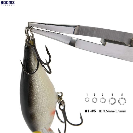 Booms Fishing H01 Fishing Scissors Pliers Stainless Steel Multi Tools,for Hook Remover Line Cutting and Split Rings - Image 4