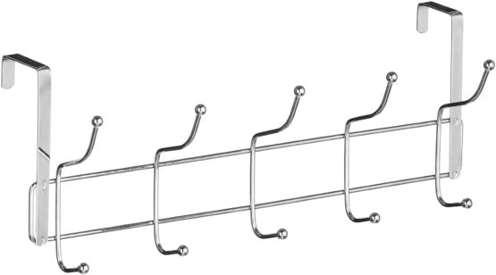 Premier Housewares 10 Hook Over the Door Hanger Chrome