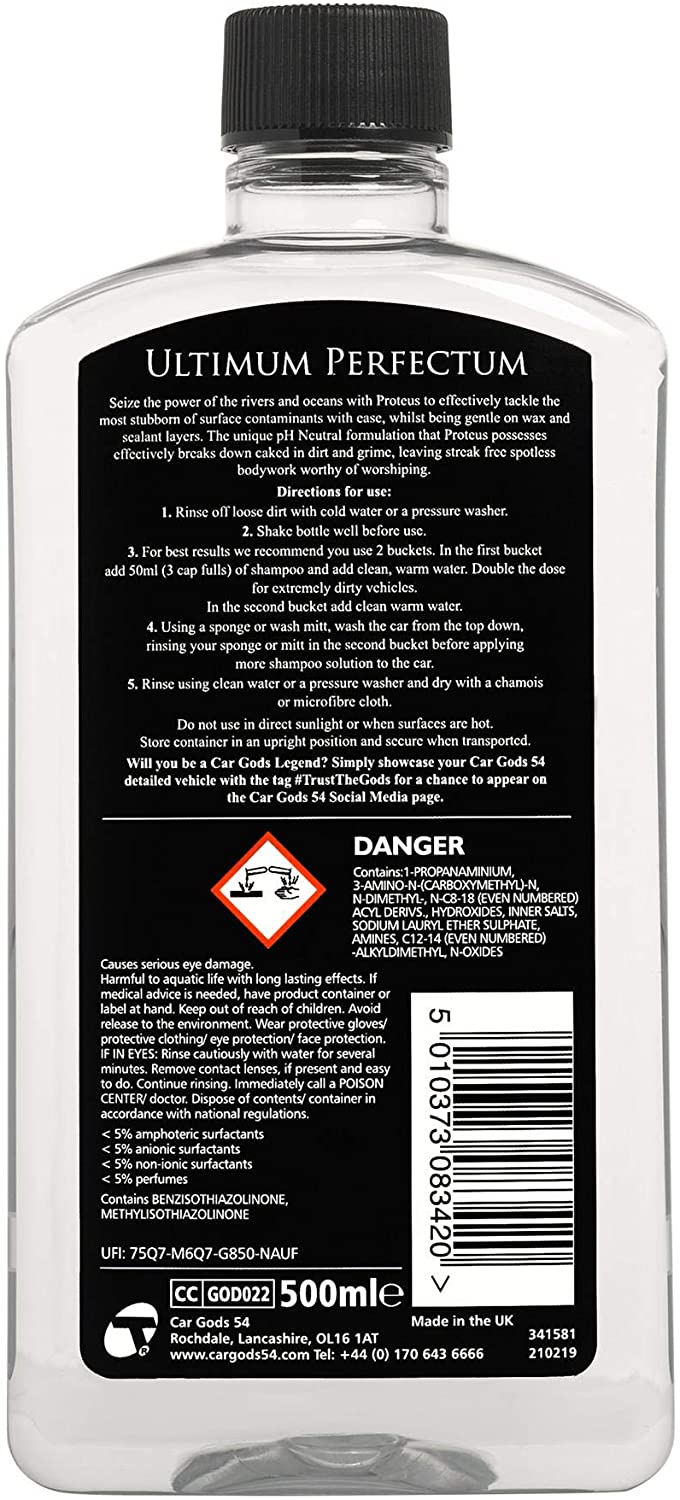 Car Gods Proteus Pure Shampoo - pH Neutral - 500ml, 500 ml (Pack of 1) - Image 2