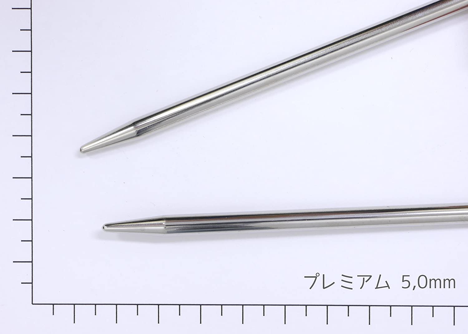 addi Classic Basic Circular Knitting Needle 40cm 5.00mm, Gold, 40cm x 5.00mm - Image 2