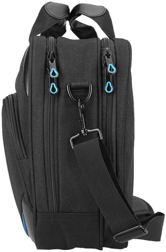 KROSER Laptop Bag 15.6 Inch Laptop Briefcase Laptop Messenger Bag Water Repellent Computer Case Laptop Shoulder Bag Durable Tablet Sleeve with RFID Pockets for Business/College/Women/Men-Black/Red - Image 2