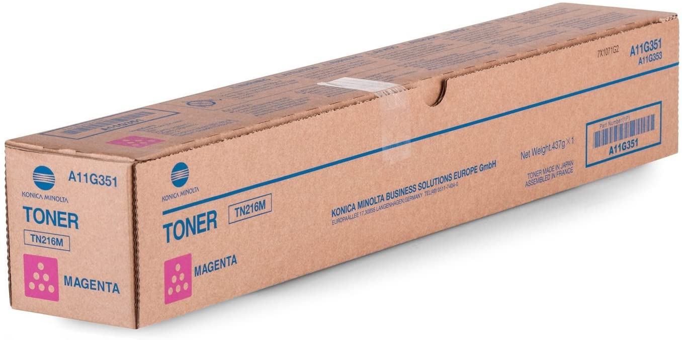 Konica Minolta Bizhub TN216M Toner Cartridge - Magenta