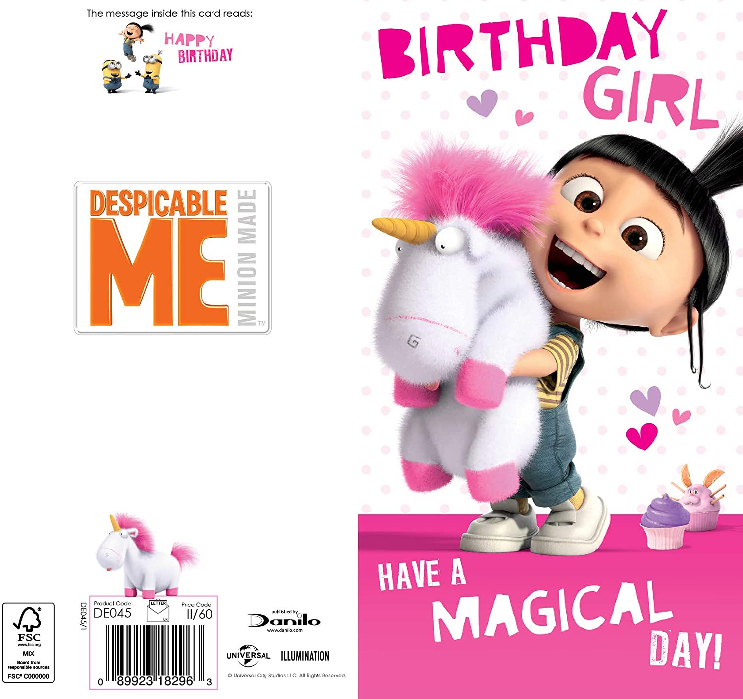 Despicable Me Girl Birthday Card Multi,DE045 - Image 3