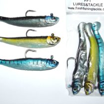 FFT SUPER CATCH CRUSADER SHAD 3 x 28g, 4.5"(11cm) LURES BOAT KAYAK BEACH PIER PIKE SEA FISHING