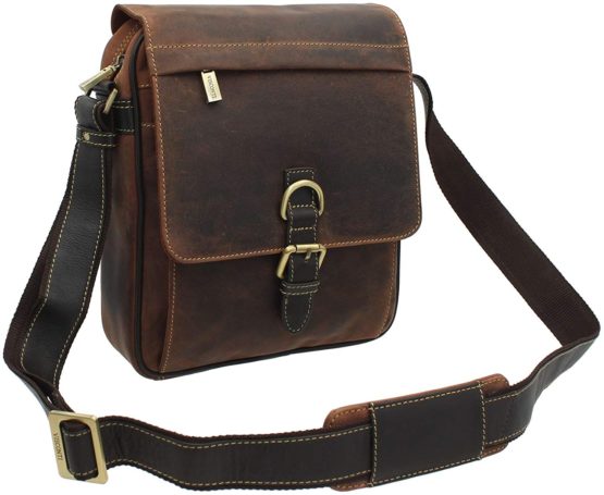Visconti Leather Messenger Bag Style 16011