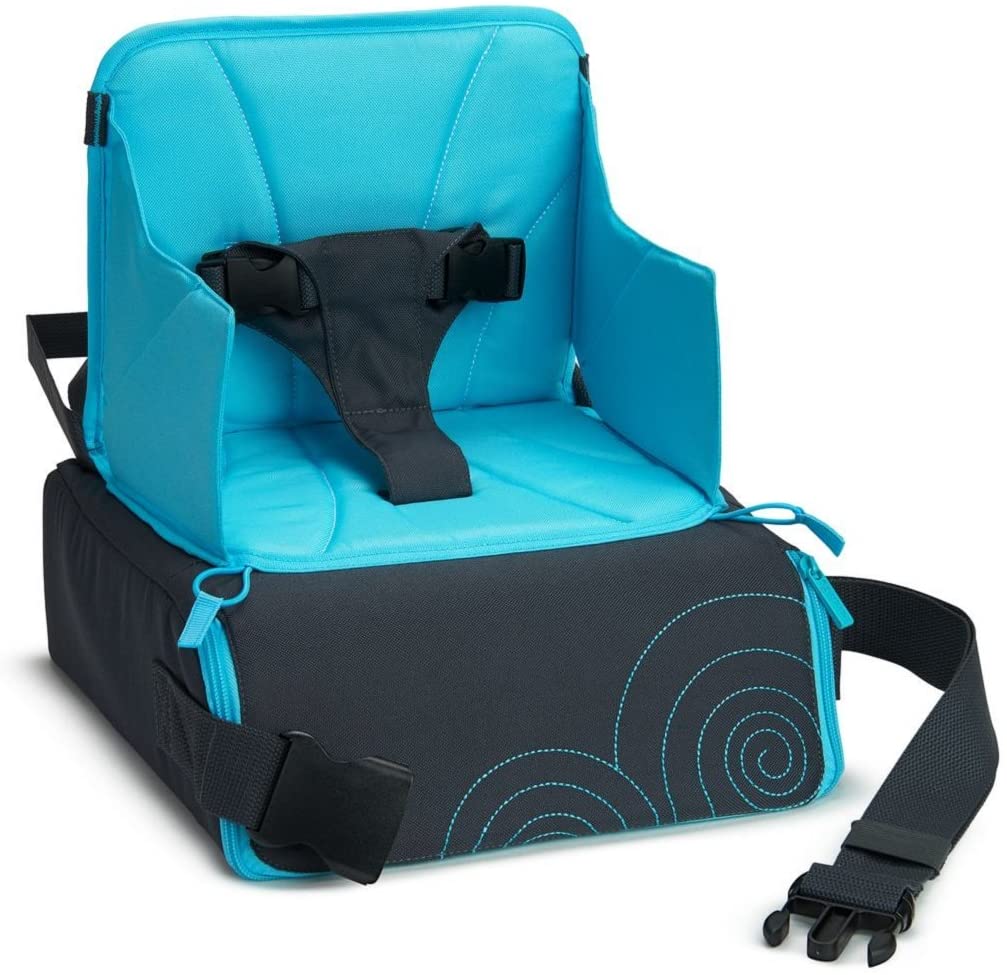 Munchkin Travel Booster Seat, Toddler Feeding High Chair, Transforms into a Portable Carry Bag or Baby Changing Bag
