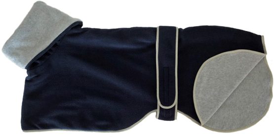 Cosipet Greyhound Polo Coat, 26"/66 cm, Blue - Image 3