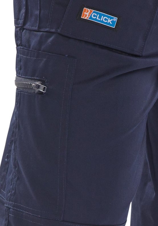 CLICK ACTION WORK TROUSERS NAVY BLUE 34 - Image 4
