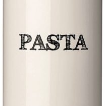 Premier Housewares 507629 Sketch Pasta Canister - Cream Beige H29 x W10 x D10cm