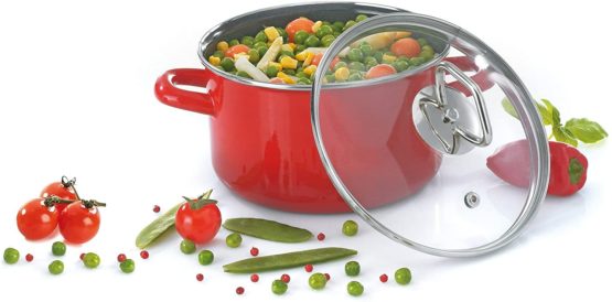 Karl Kruger Rome Series Meat Pot, 1.5 l, Metal, Red, 1.5 Litre