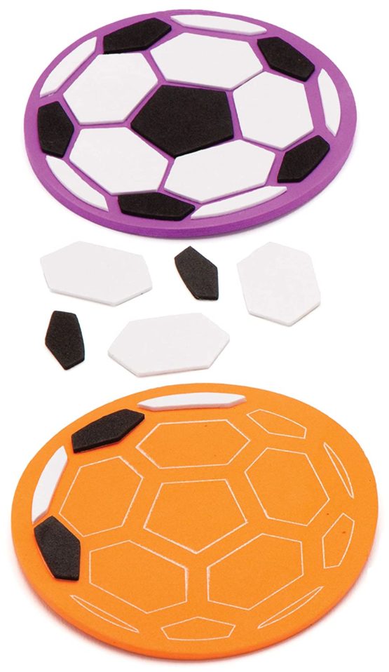 Baker Ross AW478 Football Mosaic Coaster Kits (Pack of 6) - Image 4