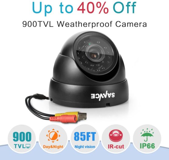 SANNCE 800TVL Hi-Resolution Home Security Camera System, IP66 Weatherproof Video Surveillance Camera, Long Distance Night Vision - Image 2