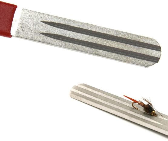 ENET Crap Shape Hook Diamond Sharpener Dual Sided with Lanyard Tackle Hone Stone HD - Image 4