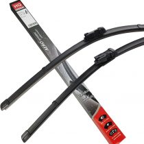 Set of Front Frameless Flat Aero Wiper Blades HQ Automotive - AD12-624 Twin Box