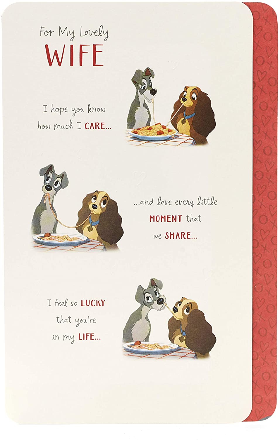 Wife Birthday Card - Birthday Card for Her - Disney Birthday Card for Wife - Lady and the Tramp Card for Wife