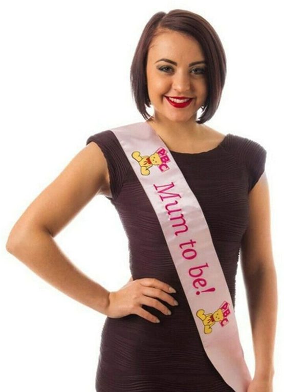 Alandra Party P Mum to Be Sash with Embroidered Logo, Unisex-Adult, Pink, One Size