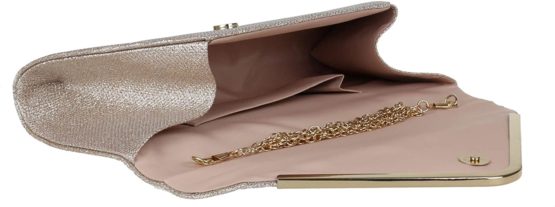 Girly HandBags Metallic Woven Clutch Bag Evening Elegant Events Shoulder Chain Ladies Women - Image 4