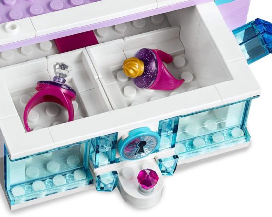 LEGO 41168 Disney Frozen 2 Elsa's Jewellery Box Creation with Princess Elsa Mini Doll and Nokk Figure, Lockable Drawer, Mirror and Spinner Turntable, Collectable Toy for Kids - Image 3