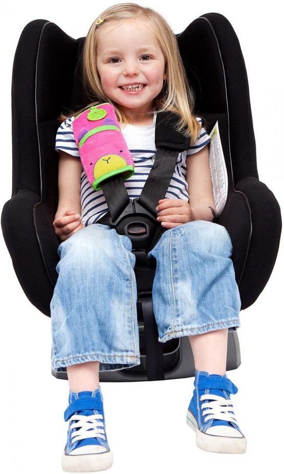 Trunki Children’s Seat Belt Pad – SnooziHedz (Pink) - Image 2