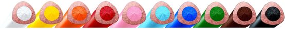Lyra Groove Jumbo 3811100 Varnished Colouring Pencils in Cardboard Case K10 Pack of 10 - Image 2