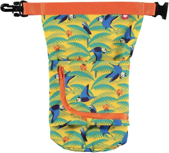 Close Pop-in Printed Stuff Sack Reusable & Washable Diaper Bag Waterproof Lock in odours and wetness Nappy Organizer Bag Reusable Washable Cloth Diaper Bag Parrot Print - Image 3