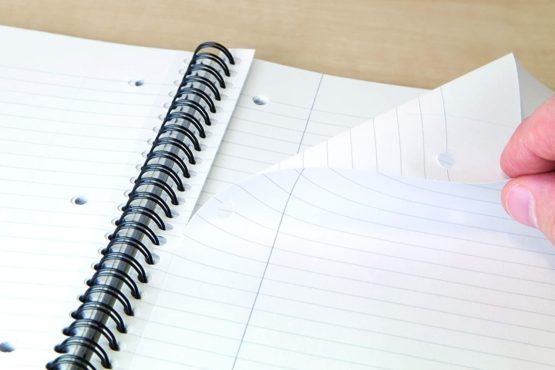 Cambridge Recycled A4 100 Pages Card Cover Wirebound Notebook - Pack of 5,Black - Image 3