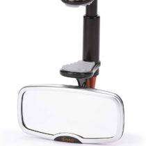 Diono See Me Too Rear View Baby Mirror for Car, Fully Adjustable with Wide Crystal Clear View, Shatterproof, Crash Tested