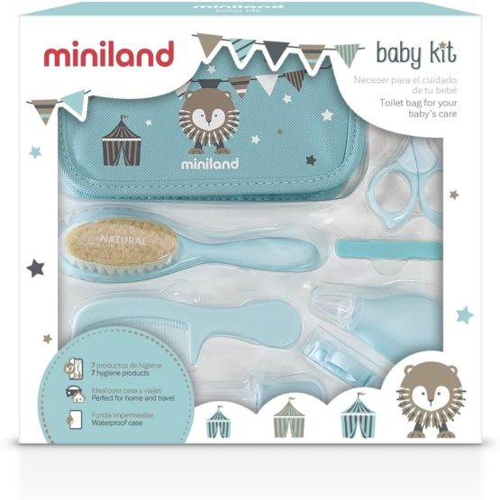 Miniland Complete Home and Travel Baby Care Kit, Blue - Image 4