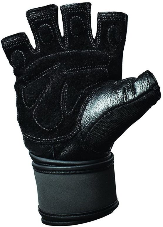 Harbinger Men's Training Wrist Wrap Weightlifting Gloves-Black, Large - Image 2
