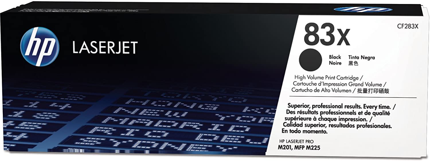 HP CF283X 83X High Yield Original LaserJet Toner Cartridge, Black, Single Pack