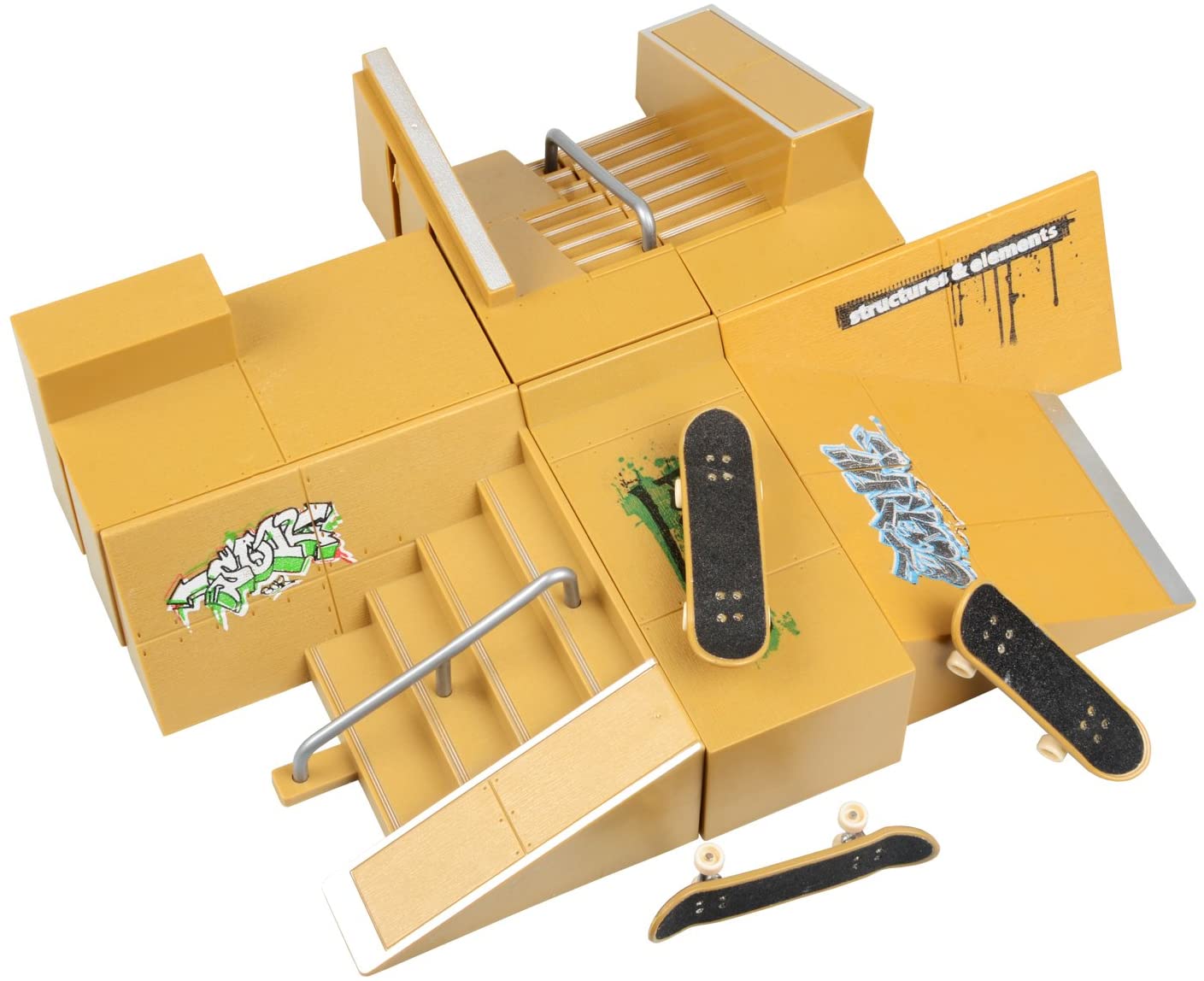 Wayin Skate Park Kit Ramp Parts Fingerboard Mini Finger Skateboard