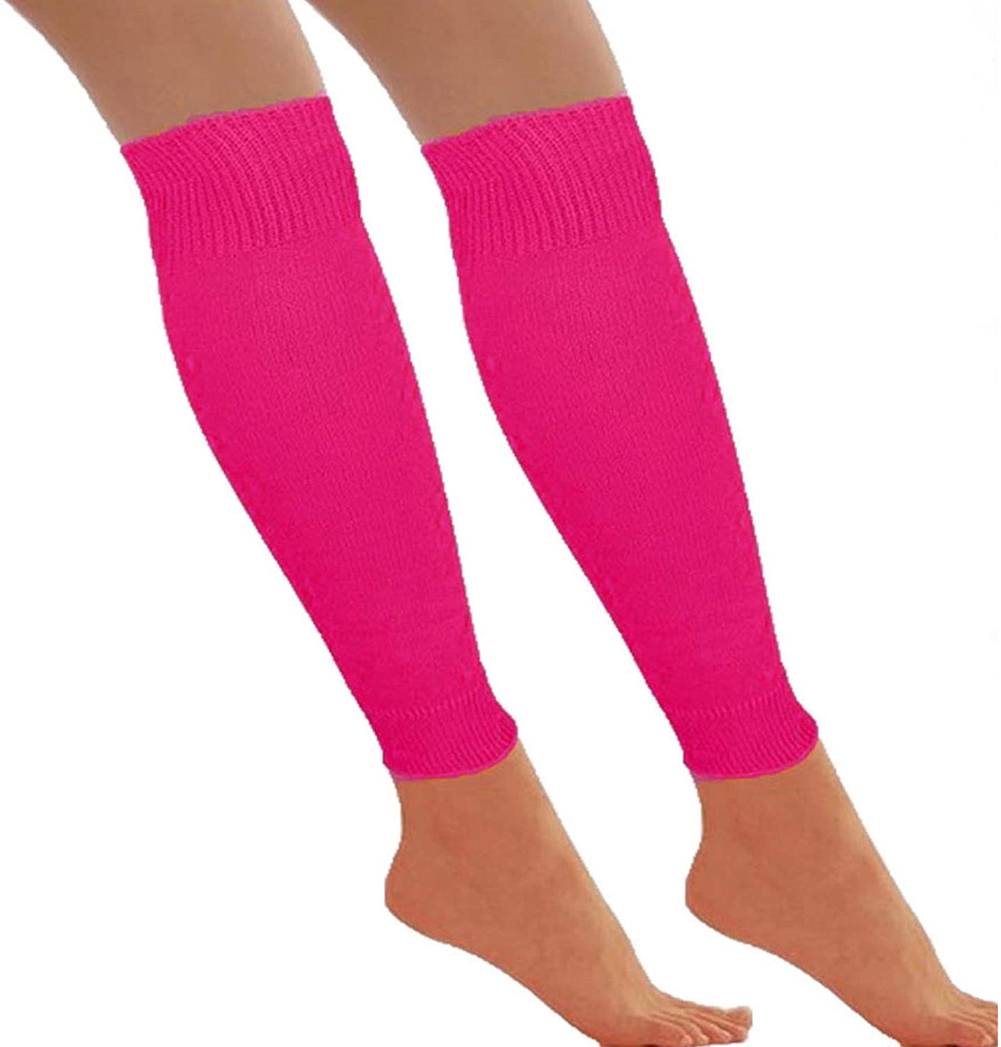REDSTAR FANCY DRESS® Neon 1980s Party Outfit - Leg Warmers Fishnet Gloves Necklace Beads Gummies Neon Wristband (Pink) - Image 3