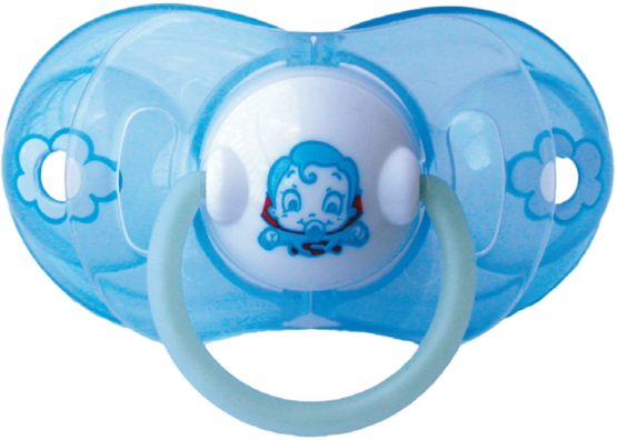 Elemed Latex Smart Pacifier, 0 To 6 Months, Cherry Shape, Light Blu Super Eroe - Image 2