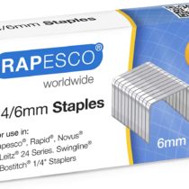 Rapesco S24607Z3 24/6 mm Galvanised Staples, Box of 1,000