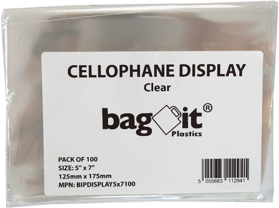 bag it Plastics Crystal Clear Cellophane Sweet Cello Display Bags 5" x 7" - Pack of 100 - Image 4
