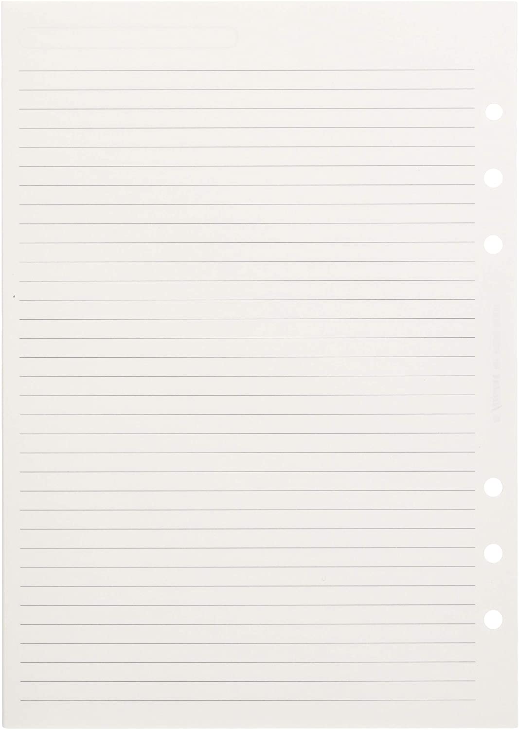 Filofax A5 Ruled Notepaper - White