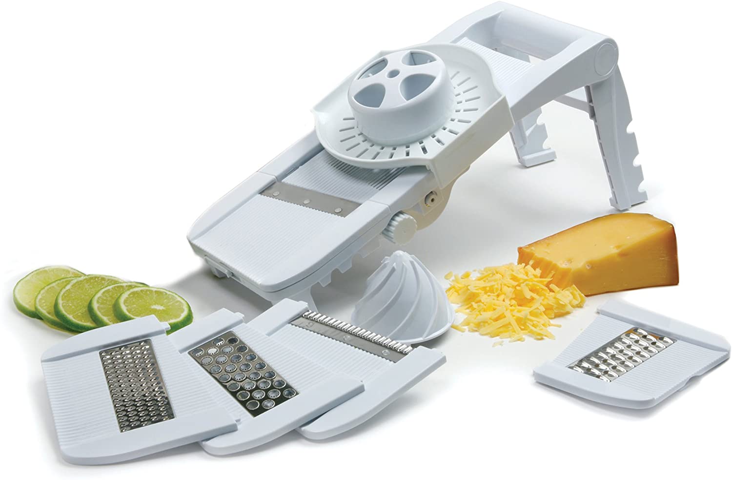 Norpro Mandoline Slicer/Grater with Guard, White