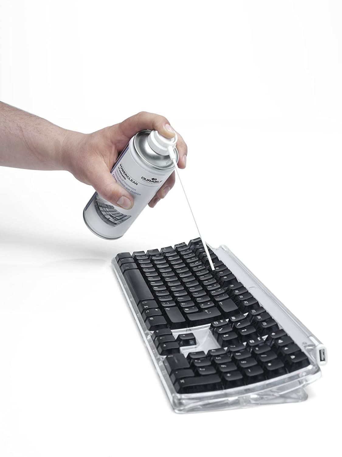 Durable POWERCLEAN Air Duster Standard | Compressed Gas For Computer & Keyboard Cleaning | 400ml Size Air Canister - Image 3