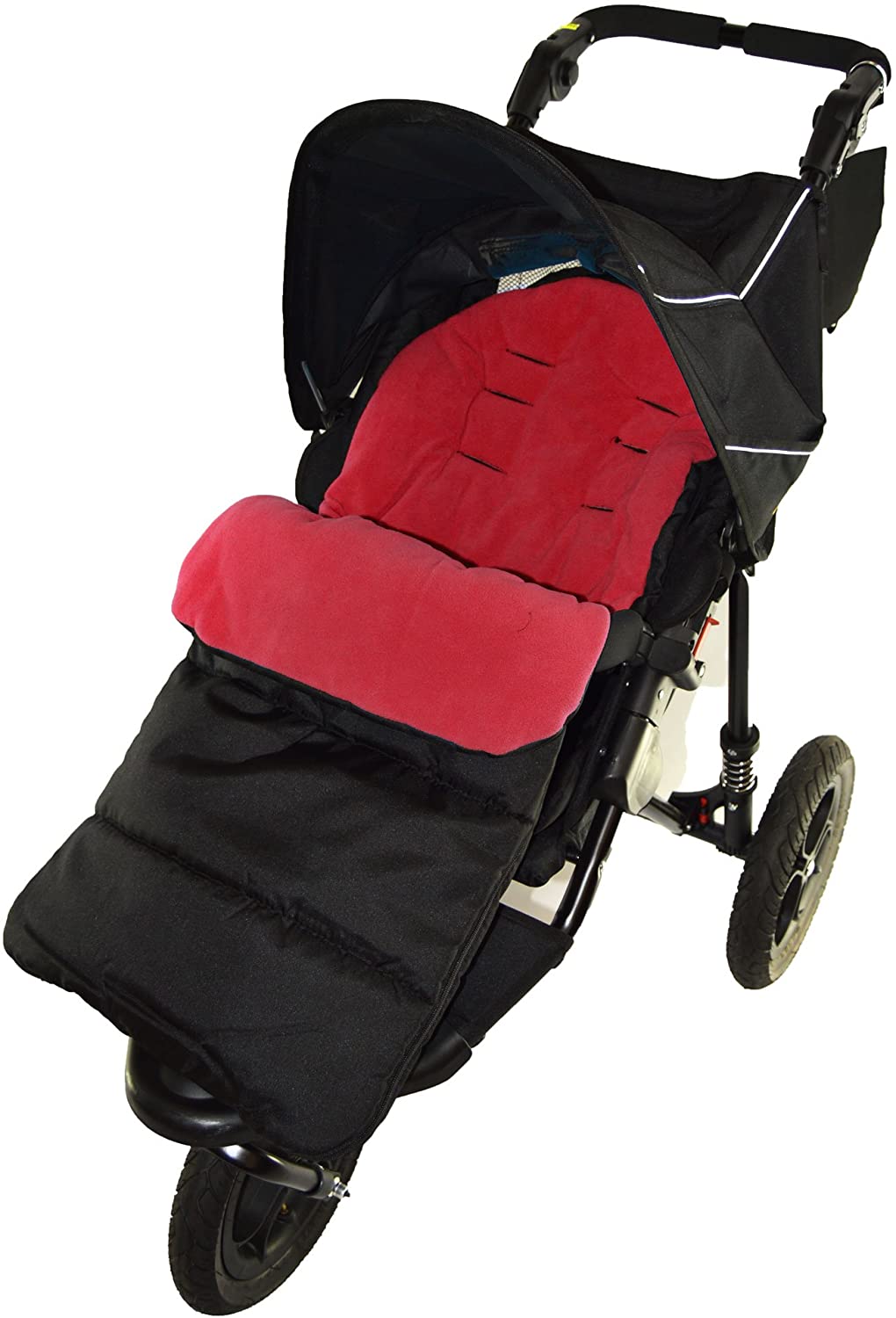 Footmuff/Cosy Toes Compatible with Out n About Little Nipper Pushchair Fire Red