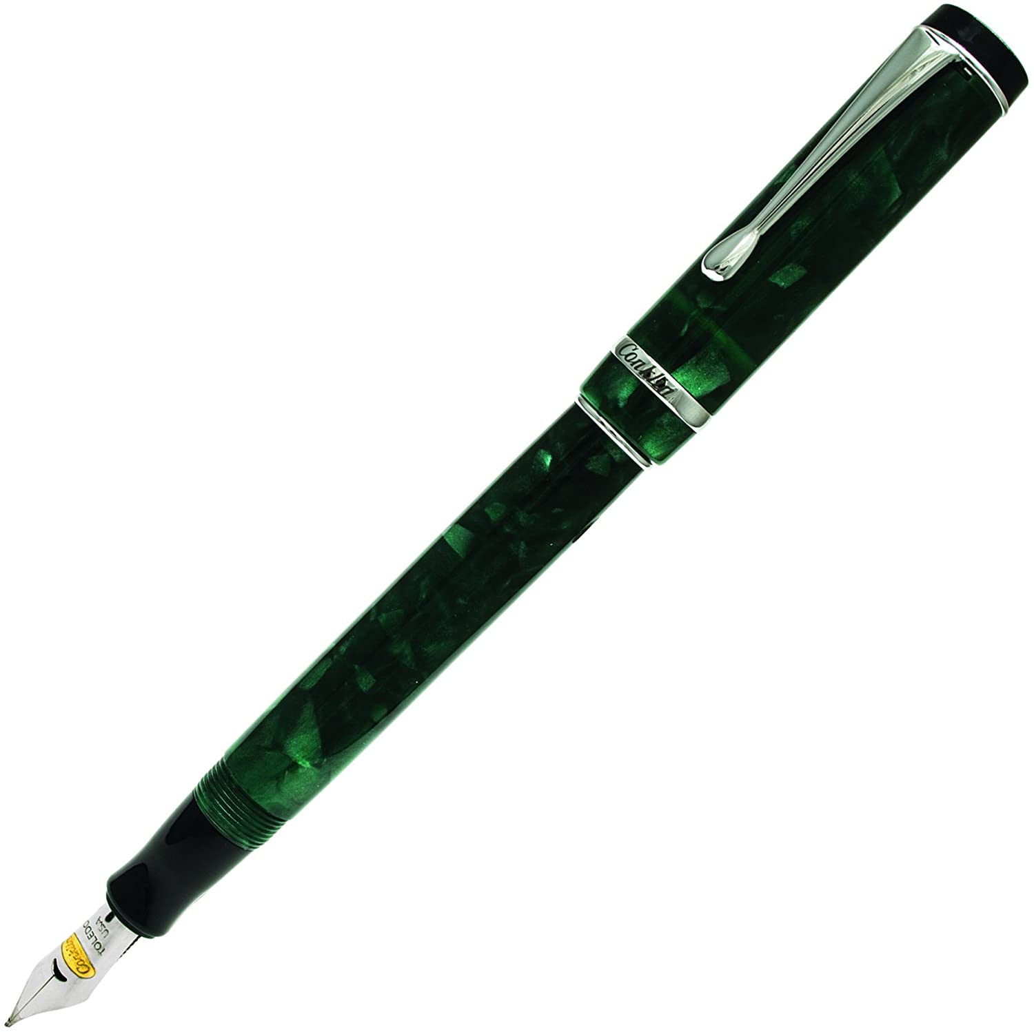 Conklin CK71324 Duragraph Broad Nib Fountain Pen - Forest Green, CK71320: CK71324