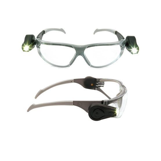 3M LED Light Vision Safety Glasses, Anti-Scratch / Anti-Fog, Clear Lens, 11356-00000 - Image 4