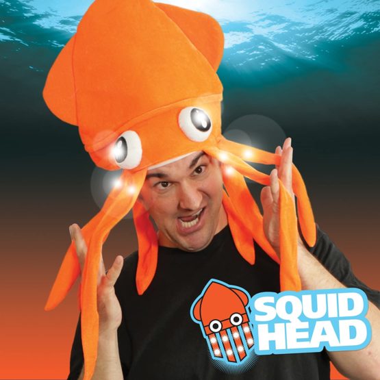 The Glow Company Light Up Flashing Squid Hat (1 Pack) - Image 2