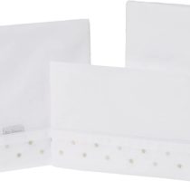 Petit Lazzari Estrellas Set of 3 Bed Sheets for Maxi Cots, 70 x 140 cm, Beige
