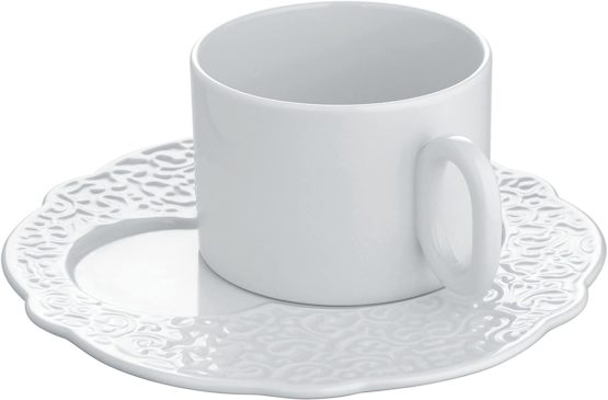 Alessi "Dressed" Breakfast Plates, Set of 4, White