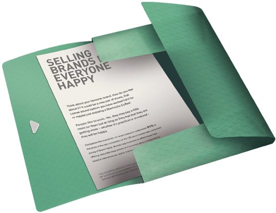 Esselte 626223 3-Flap Folder Green - Image 2