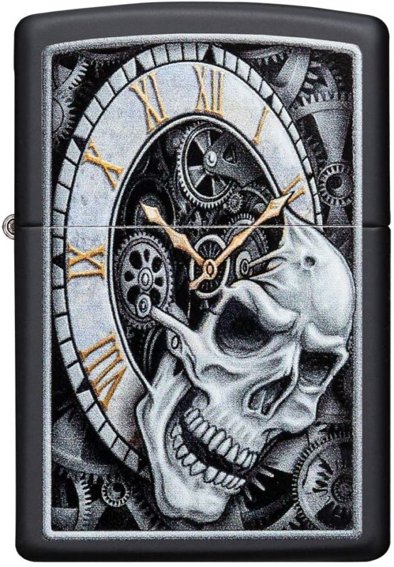 Zippo Windproof Lighter | Metal Long Lasting Zippo Lighter | Best with Zippo Lighter Fluid | Refillable Lighter | Perfect for Cigarettes Cigars Candles |Pocket Lighter Fire Starter | Skull Design - Image 2